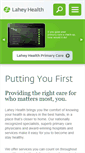 Mobile Screenshot of laheyhealth.com